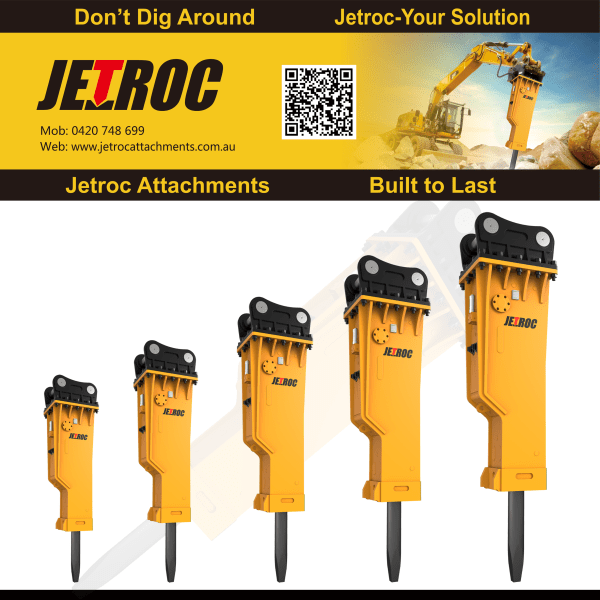 A-Jetroc Hydraulic Rock Breaker For Excavator Machinery